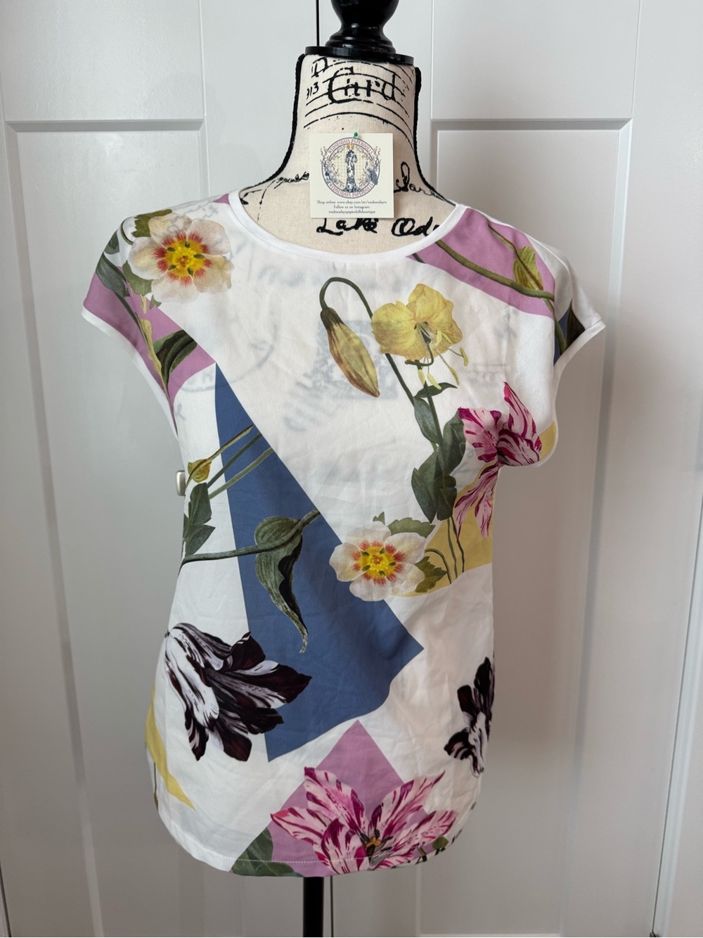 Women’s Ted Baker Size 0 Floral Sheer Blouse